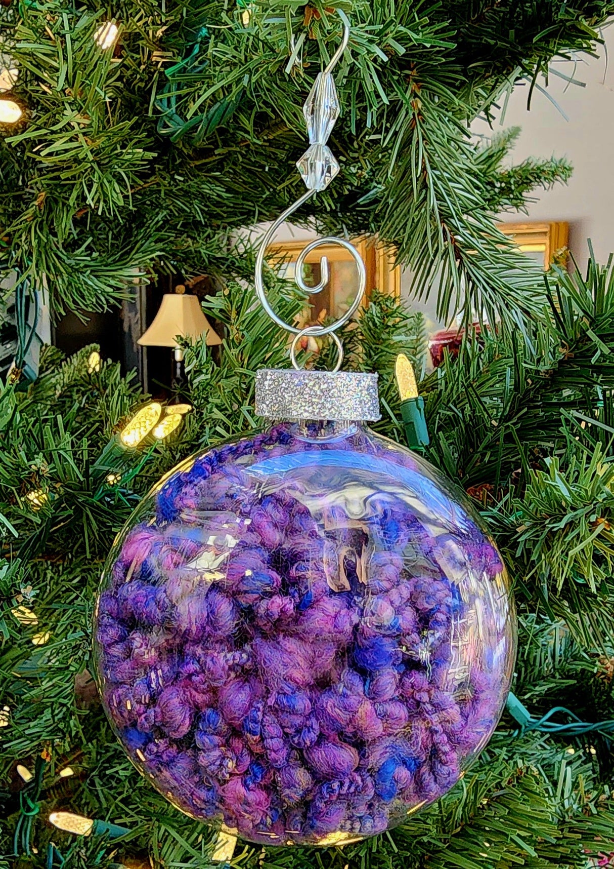 Orchid and Azure Ornament (Spherical)