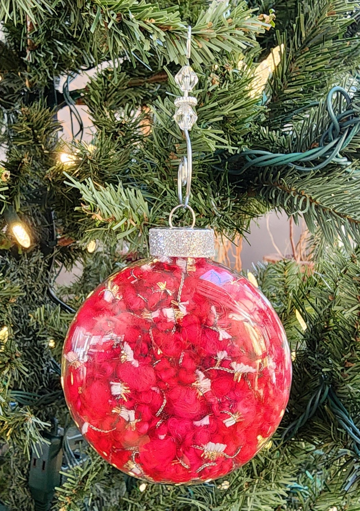 Red and Gold Ornament (Spherical)